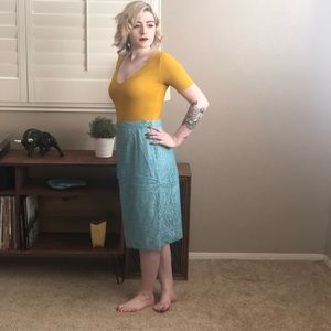 Beautiful vintage lace pencil skirt